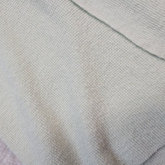 Eileen Fisher Mist Lt Green Linen Crepe Stretch Long Cardigan - Picture 6 of 8